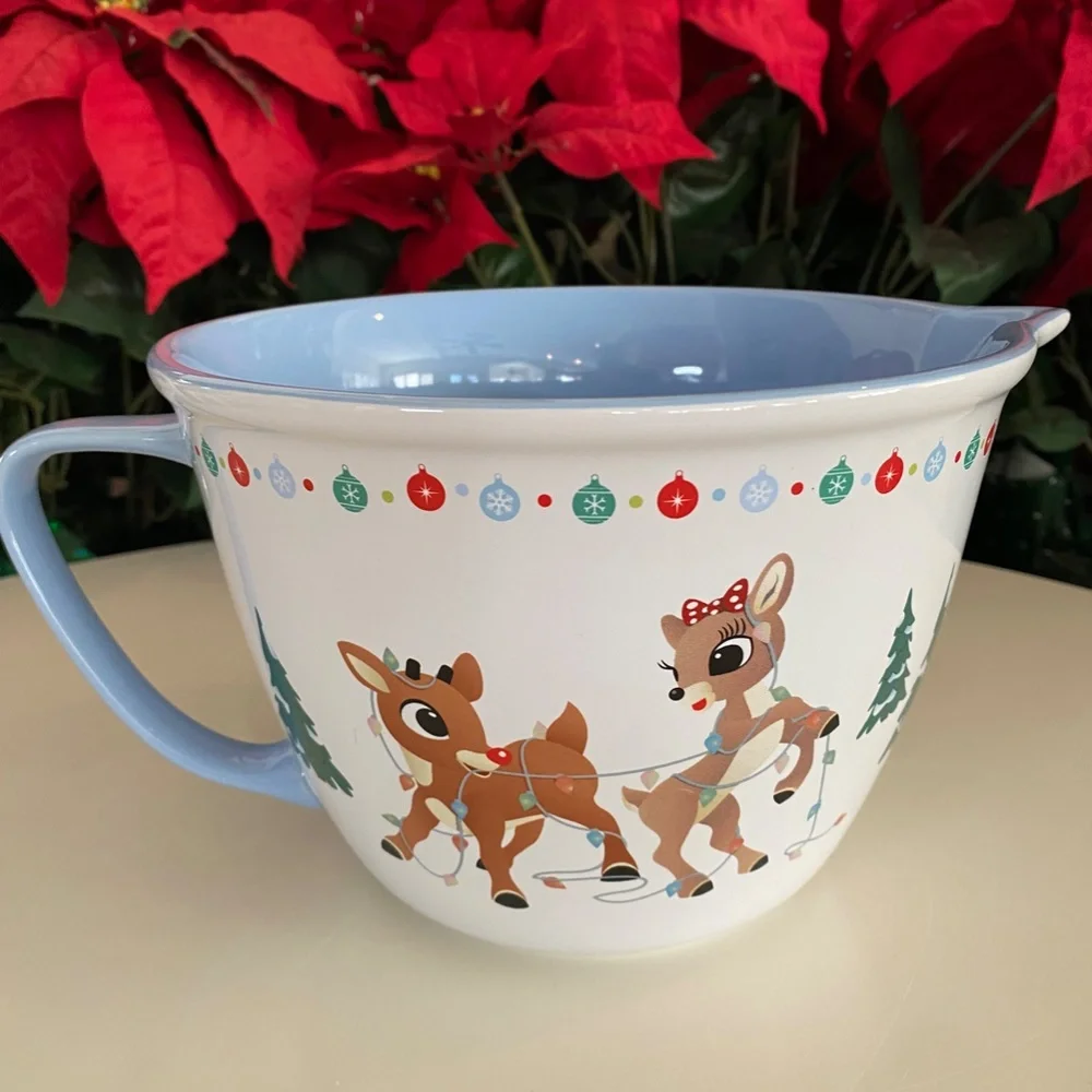 Rudolph The Red Nosed Reindeer and Clarice Mixing Bowl Christmas Brand New!